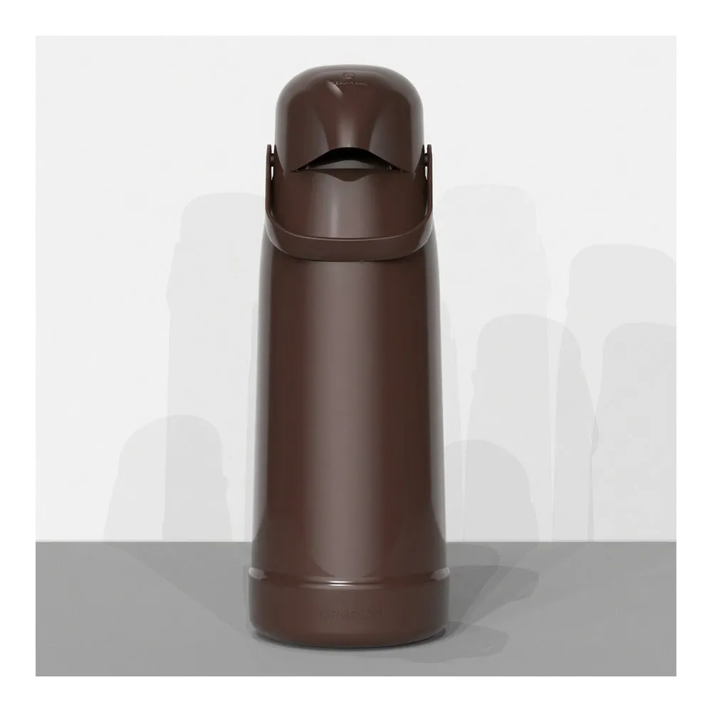 Garrafa Térmica Magic Pump 1,8 L · Marrom